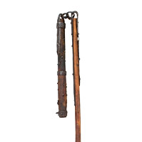 Kriegsflegel, deutsch oder österreichisch, wohl 17/18.Jahrhundert, Bauernwaffe, möglicherweise im Stile und ein Produkt des 19.Jahrhunderts.